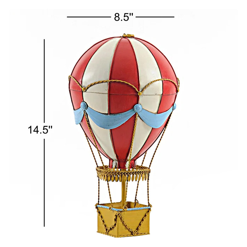 Modèle de ballonnet à air chaud rétro