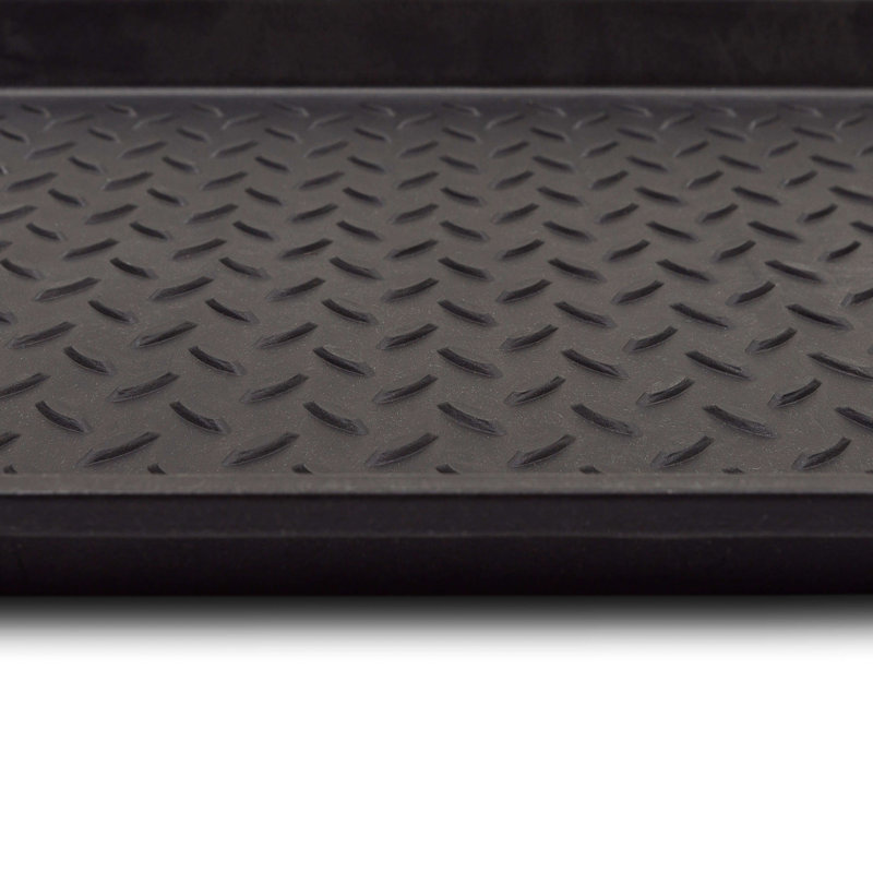 Chet Diamond Utility All Weather Indoor Outdoor Rubber Boot Tray, 29" x 15"
