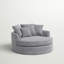 Fauteuil demi-tonneau en polyester de 61 po de largeur Beall-31705688