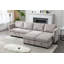 Canapé modulaire rembourré avec repose-pieds réversible Toxi-850920316