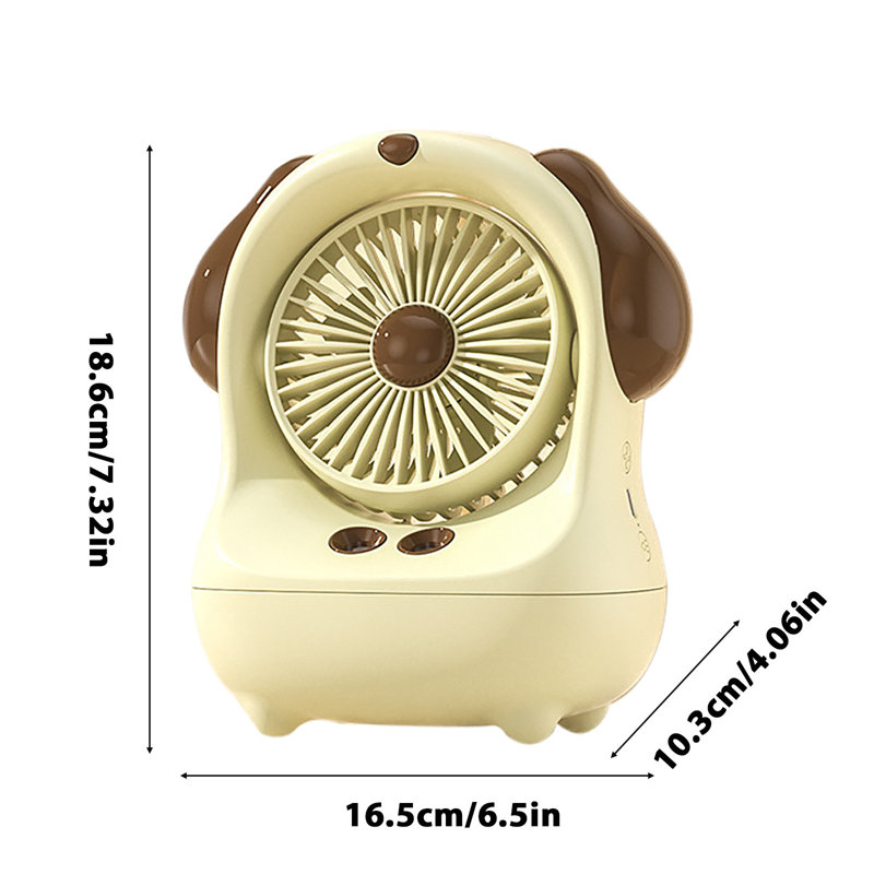 Ventilateur de radiateur de bureau électrique Kondieu, White