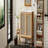30-Inch Bathroom Vanity Crafted From Natural Materials, Featuring Handmade Rattan Doors And Soft-Closing Mechanisms