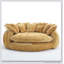 Canapé-lit double confortable avec accoudoirs, fauteuil rond décoratif surdimensionné à haut dossier pour le salon et la chambre à coucher-510948810-510948807