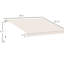 Auvent de terrasse beige escamotable 8 pi x 7 pi - Pare-soleil manuel pour terrasse, réglable sur supérieur et résistant à la chaleur, sur mesure
