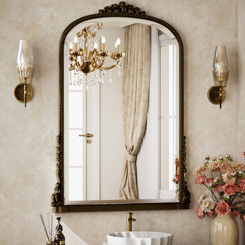Miroir mural Baroque, Bronze, 40 po x 28 po