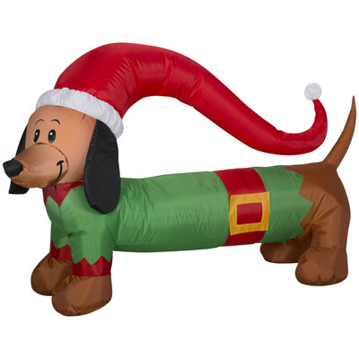 Christmas Weiner Dog 4 Ft. Airblown Inflatable