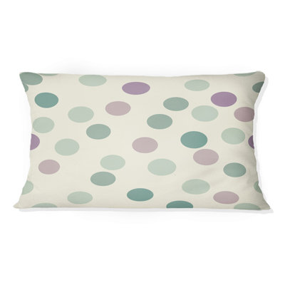 Coussin lombaire vert et mauve