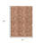 3' X 5' Terra Cotta And Copper Floral Washable Indoor Outdoor Area Rug