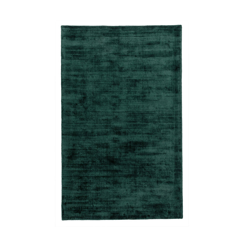 Berlin Hand Woven Area Rug, Emerald Green, Rectangle 2' x 3'