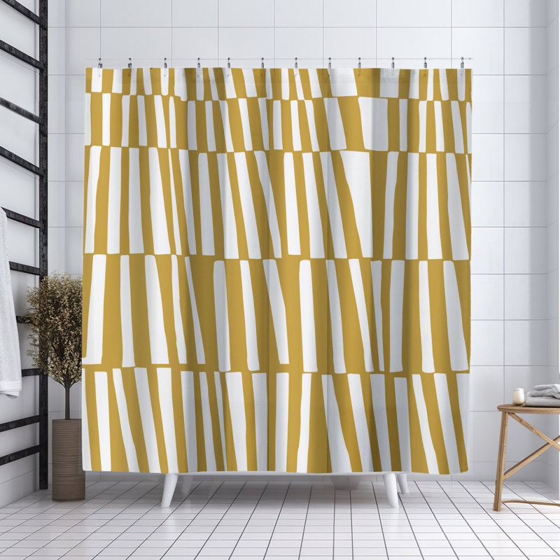 Rideau de douche Thora, Jaune
