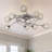 Brecksville 9 - Light 21.8'' Sphere Sputnik Semi Flush Mount