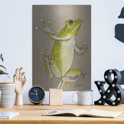 Luxe Metal Art 'Free Tree Frog'  by Bebe Keith Metal Wall Art, 12" x 16"