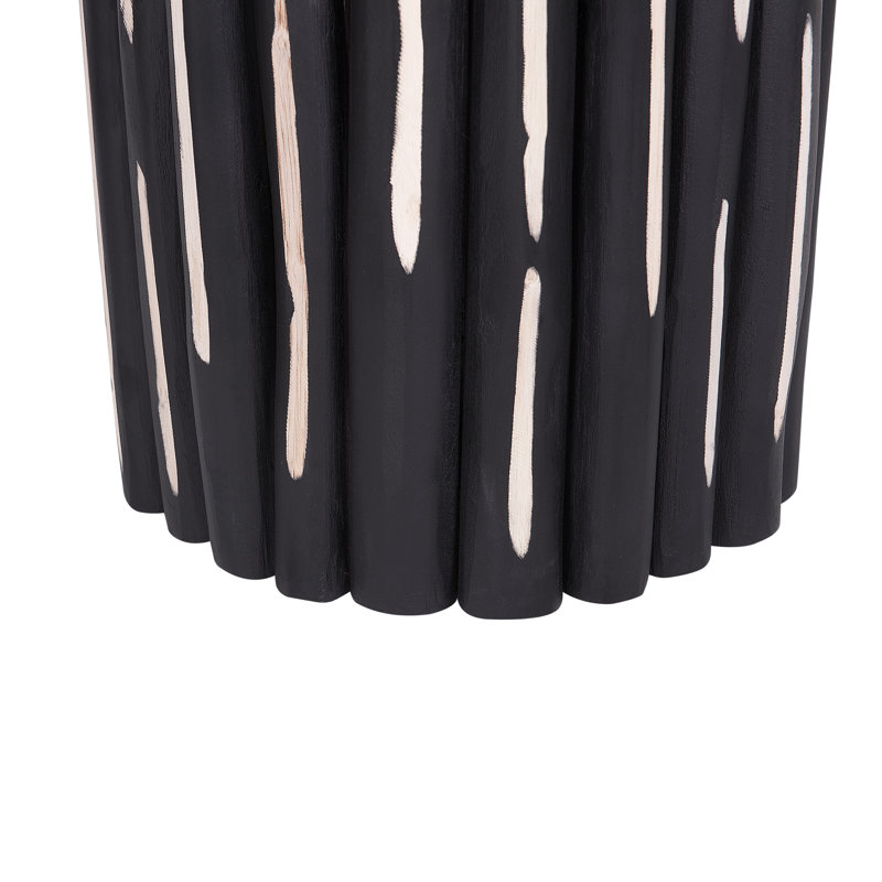 Barkhamsted Solid Wood Drum End Table