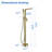 1 Handle Floor Clawfoot Tub Faucet with Diverter-63750583