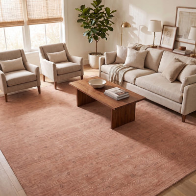 Tapis en coton / laine noué à la main Simi