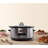Crock-Pot 8 qt Black Stainless Steel Programmable Slow Cooker