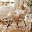 Upholstered Lazy Chair with Ottoman, Modern Accent Lounge Chair Reading Armchair with Footrest and Side Pocket-1083200959