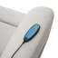 Fauteuil inclinable électrique Arshie, chauffage et massage, similicuir gris
