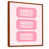 Toile avec cadre flottant brun