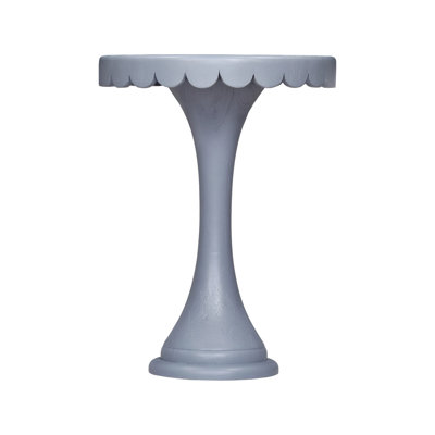 Linda Scalloped Round Drink Table