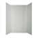 Herringbone Tile - Mirroflex - Tub and Shower Wall Panel - Gloss White