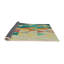 Tapis beige/vert/vert/zone orange patterned-1411774361