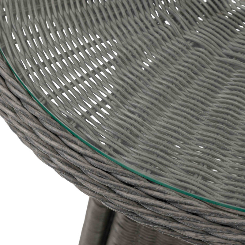 2 - Person Wicker Patio Dining Set with Round Table