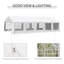 Abri de mariage robuste pour auvent 20X32 pour mariages, fêtes, barbecue, blanc