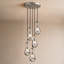Luminaire suspendu 5 lumières en forme de goutte de verre moderne nickel-2046812460-2046812449-2039041953