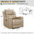 Ilkeston 37" Wide Modern Vegan Leather Manual Recliner Chair with Built-in Cup Holder-94954321