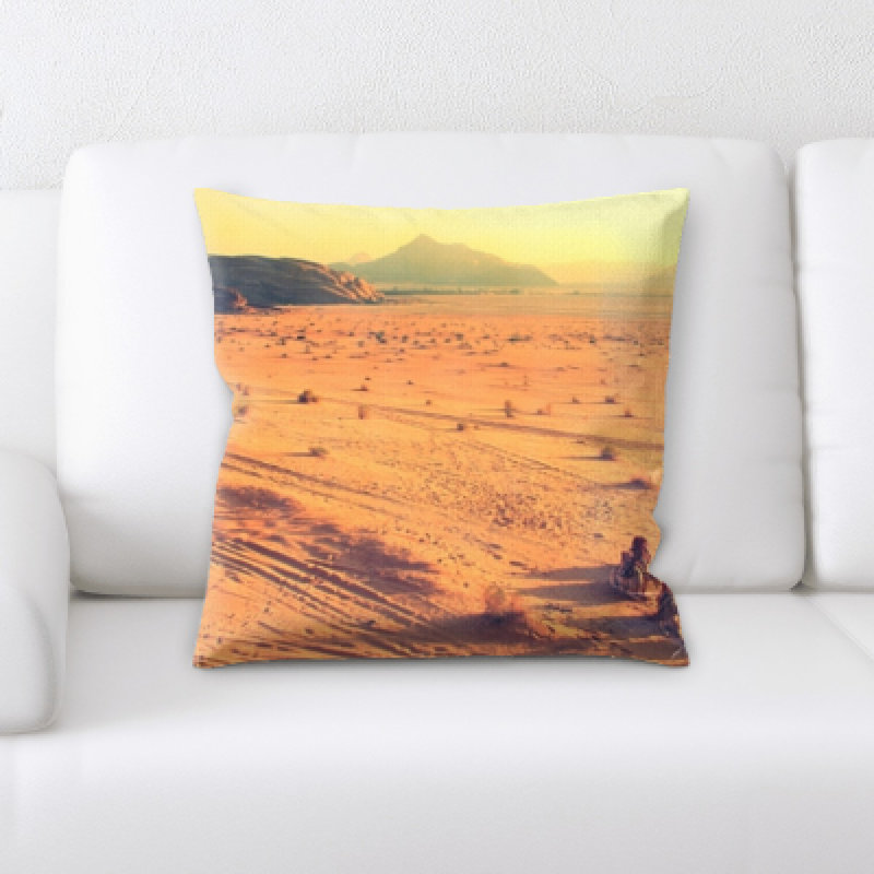 Desert Microsuede Reversible Throw Pillow