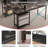 Nedyo 95.2" W Reversible L-Shaped Computer Desk with Shelves -18074279