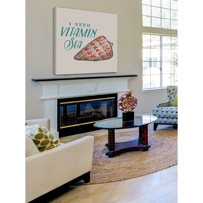 Vitamin Sea' Painting Print on Wrapped Canvas -  Marmont Hill, MH-CSTLCT-89-C-32