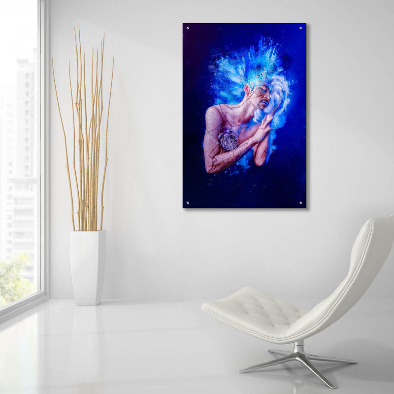 Art mural en verre acrylique paresseux, H 36 po x l 24 po x P 0,2 po
