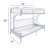 Alycea Futon Bunk Bed with Built-in Ladders-780040282-780040294