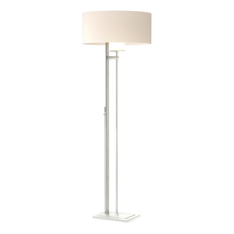 Rook 60" Floor Lamp, Flax, Vintage Platinum