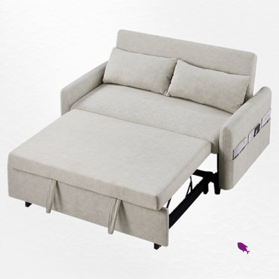 Caldina 55.3" upholstered sleeper sofa