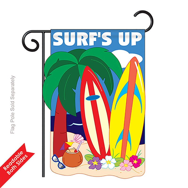 Double Sided 18.5'' H x 13'' W Polyester Flag Set
