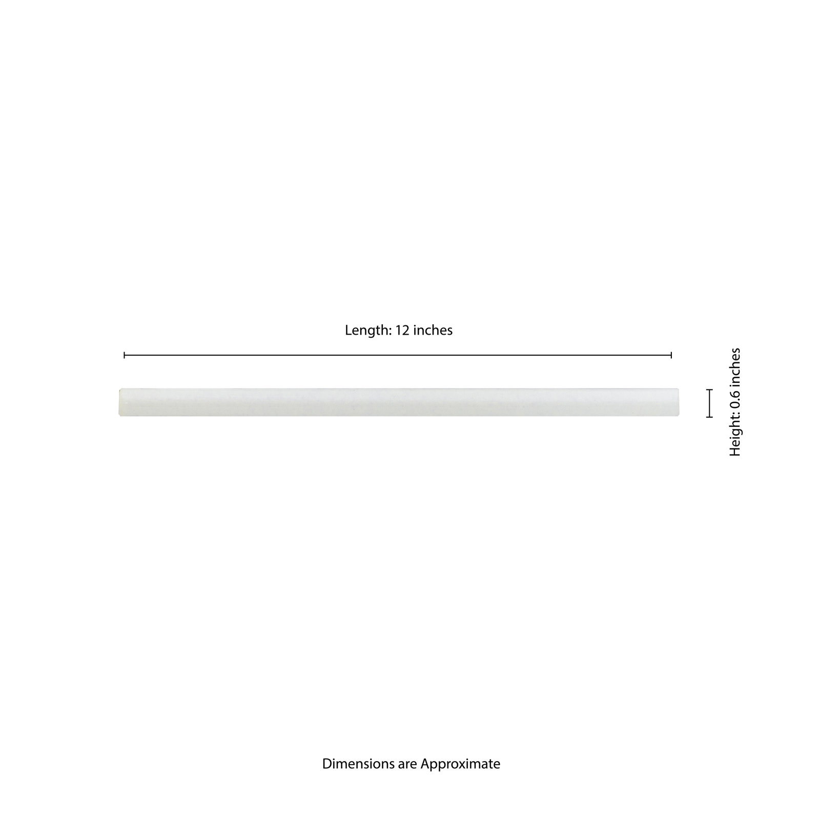 Renzo Quarter Round Tile Trim, Dove
