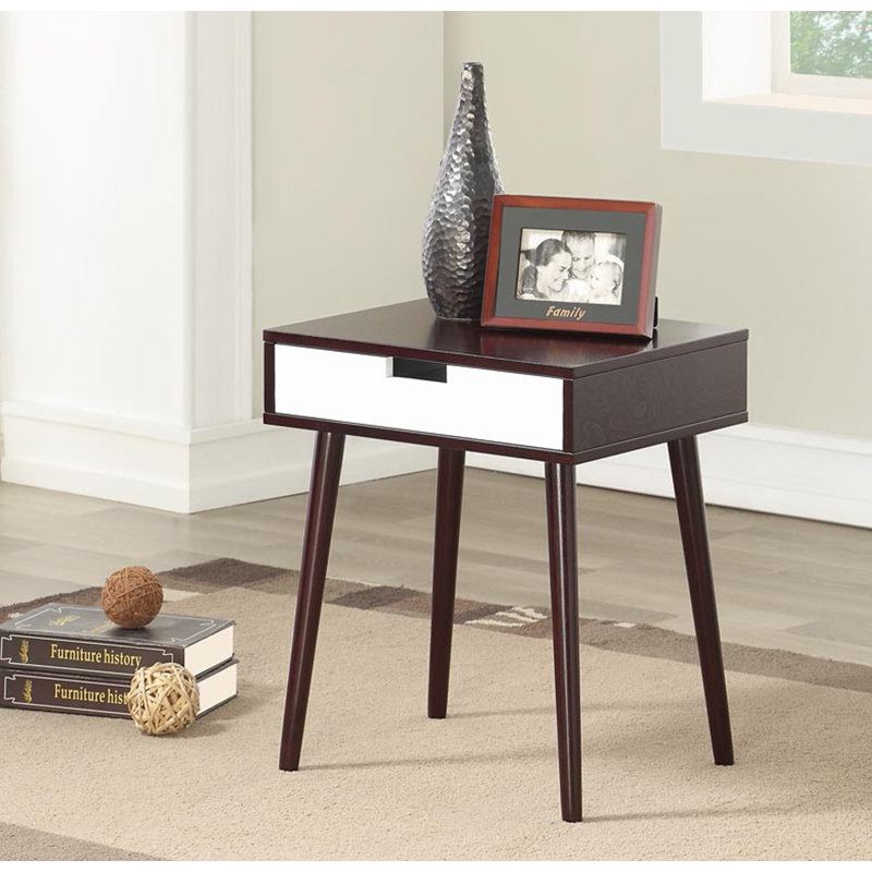 Table de bout avec rangement Southborough, Espresso