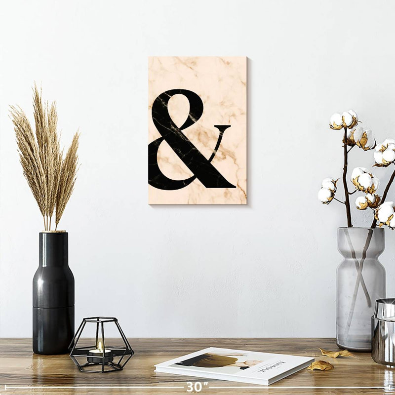 Ampersand Typography, 12" H x 8" W