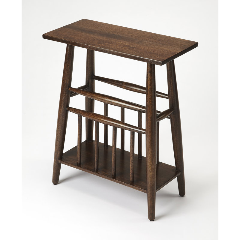 Bowen Solid Wood Magazine Table, Walnut