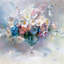 «Crystal Flowers», reproduction sur toile-29084184-72788152-72788157