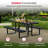 Leisure Craft Standard Outdoor Picnic Table-13673048-13673054