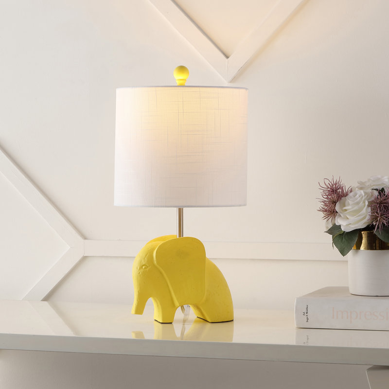 Alayn Resin Novelty Lamp, Yellow