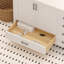 Meuble-lavabo double autoportant 72 po avec plateau en quartz blanc Rooh-92872008
