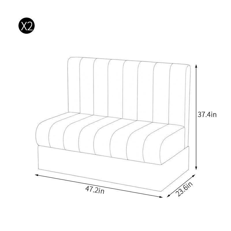 Banc de rangement Nordic Style Cafe, Gris