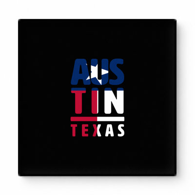Austin Texas — Square Canvas Wall Art