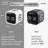 Cube Timer,Rotation Timer,5/10/30/60 Minutes And Custom Countdown,Productivity Timer,Pause And Resume,Silent,Vibrate And Adjustable Sound Alarm For Tasks,Work,Study,Kitchen (F4, Black)