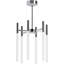 6 - Light Unique / Statement* Modern Linear LED Chandelier-2108295385